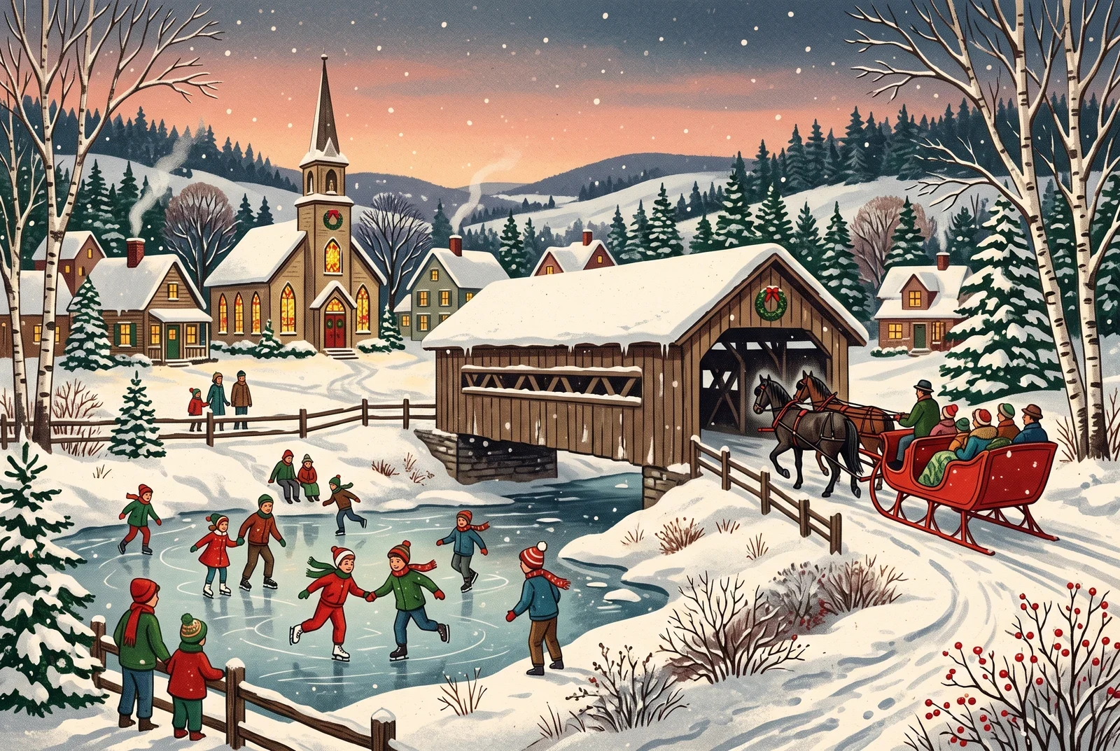 Puzzle du jour : Carte de Noël vintage