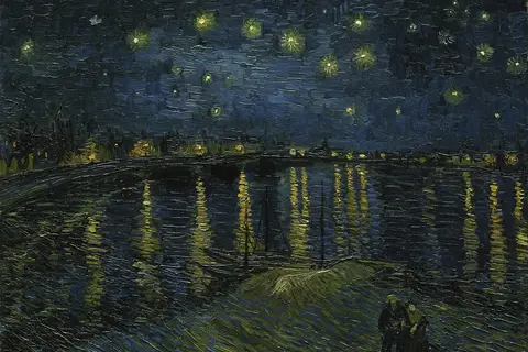 Puzzle Nuit étoilée sur le Rhône, Van Gogh
